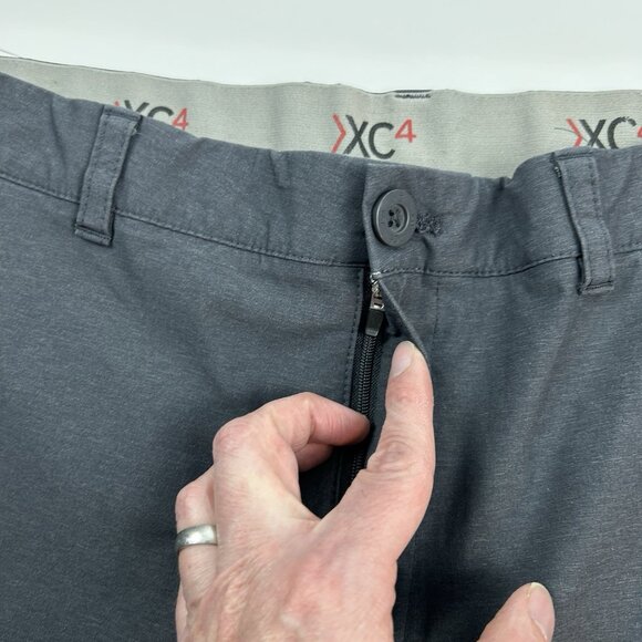 Johnston & Murphy XC4 Pants Men 38x30  Grey Comfort Performance Golf - Picture 11 of 14